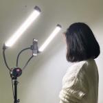5600K LED Double Arm Light 95ra Bi Color For Professional Salon Spa