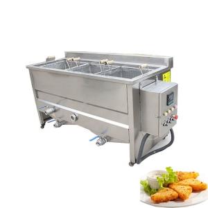 Wholesale 2200*800*950mm Stainless Steel Fish and Potato Chips Frying Machine for Belgian Frying from china suppliers