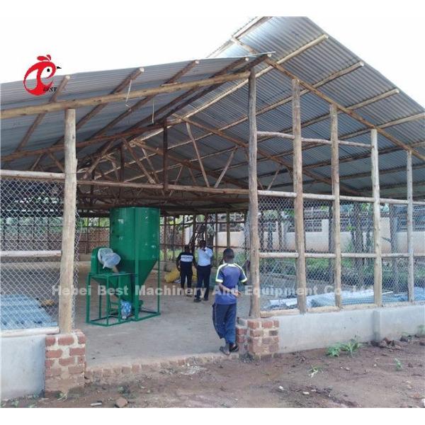Hammer Feed Mill Machine With Crusher And Mixer For Poultry Animal Farm 220V 6KW Ada