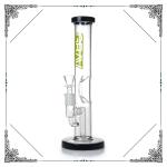 Grav Straight Glass Water pipes Tube With Six-lines Perc Thick Ingot Ice Catcher