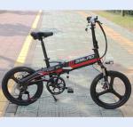 White Foldable Electric Bike 48V 10AH 350W With LCD Control Instrument