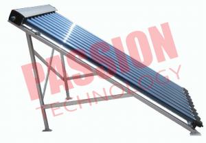 China Glass Wool Heat Pipe Solar Collector 24mm Copper Condenser Flat Roof on sale