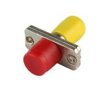 FC To FC Fiber Optic Adapter , MM Simplex Fiber Optic Coupler With Flange Type