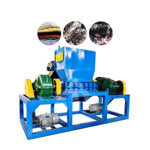 Wholesale Double Shaft Waste Old Clothes Recycling Fabric Foam Textile Shredder Machine from china suppliers