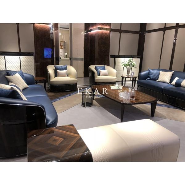 High Gloss Veneer Top Metal Frame End Table W010H3C