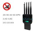 Handheld 2G 3G 4G GPS 16w 30m Mobile Phone Signal Blocker High Power Portable