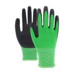 13 Gauge Polyester Work Gloves Black Cut Resistant Latex Gloves With Grip