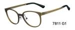 D Shape Titanium Womens Eyeglasses Frames , Multiple Color Flexible Plastic