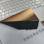 201 Stainless Steel Metal Sheet 2B NO.1 With Gold Mirror Black Hairline Burr