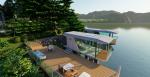 Expandable Galvanized Steel Frame Prefab Capsule House Office For Hotel 10T