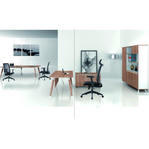 General Commercial Furniture M-062B Mesh Swivel Office Visitor Chair for Conference