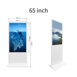Floor Standing Digital Display 65 Inch With Capacitive Touch I3 For Hotel