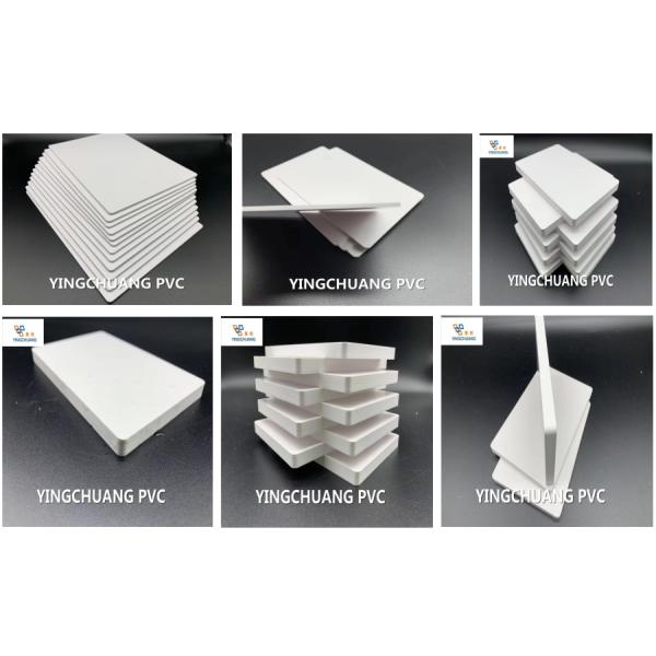 Yingchuang 1220 x 2400mm 2050 x 3050mm white black color printing PVC free foam sheet