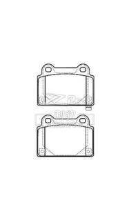 Wholesale Mitsubishi EVO/ Mitsubishi Lancer Rear Brake Pads Replacement Ceramic D1368 4605A584 from china suppliers