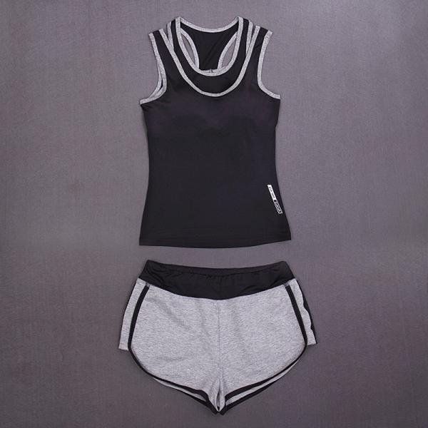 CPG Global Women 2017 Breathable Spring Summer Quick Dry 2 Pieces Set Sports Top