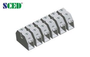 Wholesale 600V 50A Electrical Panel Mount Terminal Block Pitch 13.50mm , Double Levels from china suppliers