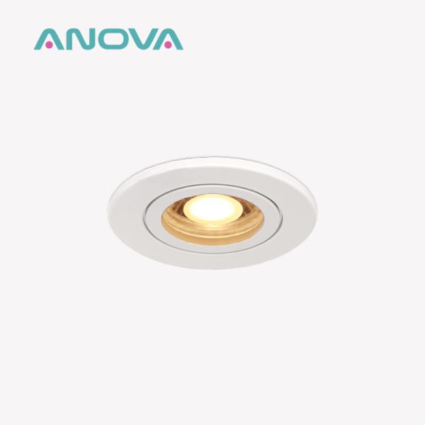 Recessed Downlight Housing MR16 GU10 With 60mm Hole Die-cast Aluminum Round