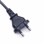 India Home Appliance Power Cord ,6A 250V 0.5m 0.75m 2 Pin AC Power Cord