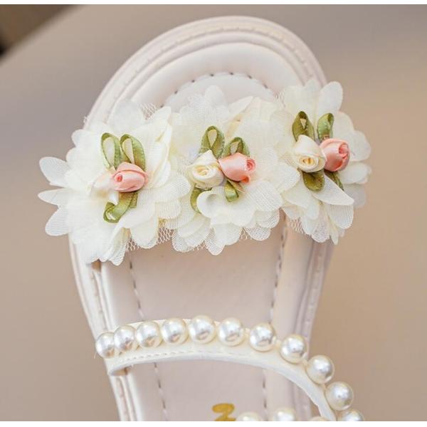 Girl'S Sandals Cute Princess Soft Sole Flower Open Toe Sandals Beach Shoes