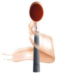 Personalized Wool Makeup Brushes Antibacterial Plush Synthetic Bristles