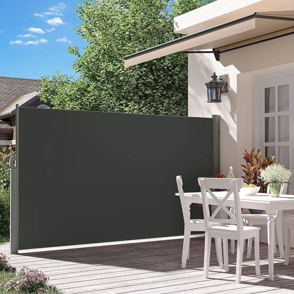 Outdoor Retractable Folding Wind Screen Vertical Wall Balcony Terrace Garden
