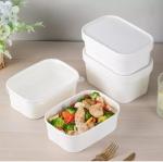 48oz Biodegradable Brown Fast Food Paper Bowls Custom Recyclable Disposable