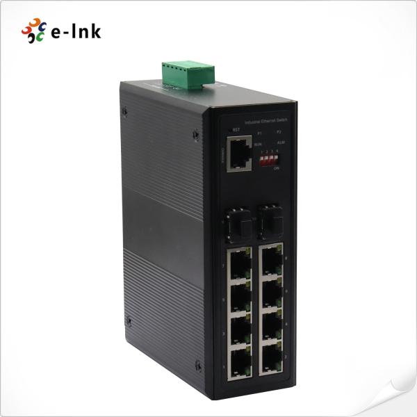Industrial 8-Port 10/100/1000T 802.3at PoE + 2-Port 100/1000X SFP Managed