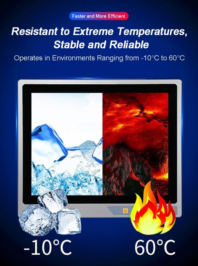 24 inch Durable Aluminum Alloy Android Industrial Control Monitors 10 Point Capacitor All-In-One Panel Pc