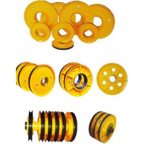 Long Life Cycle Overhead Crane Parts Zinc Plated Single Sheave Polish Finish