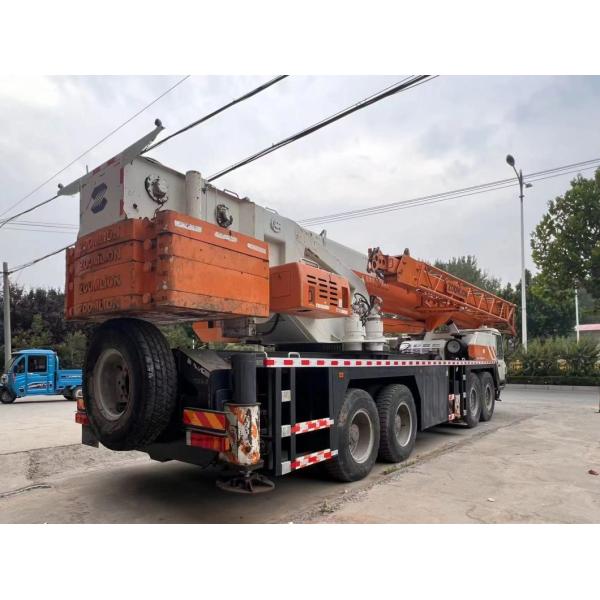 2015 Zoomlion 80t Used Mobile Crane Truck Crane Folding Shaft Number 4 Sell Used Crane