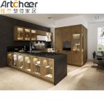Customized Color LED Cabinet Italian Style Home Kitchen Cabinet with Classical