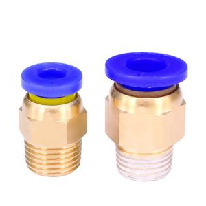 Wholesale PC6-01 3.0mm/ PC4-01 1.75mm Pneumatic Connector 3D Print Head Extruder from china suppliers