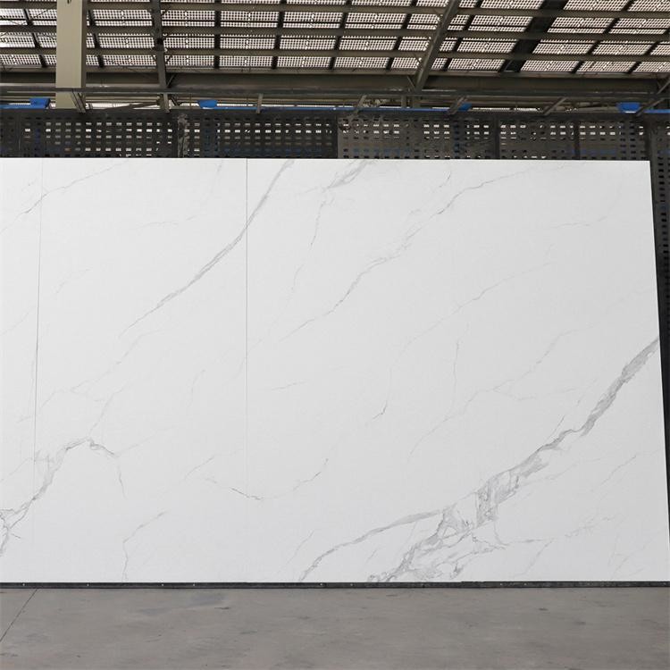 Glazed Polished Surface Sintered Stone Slab Porcelain Floor Tiles Acid Resistant