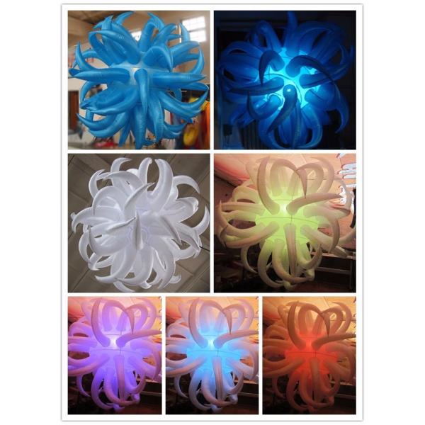 Party Use 1m Inflatable Star with Changable Light for Event Decoration