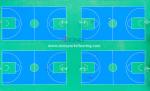 Basketball Courts Pu Sports Flooring 8mm Thick ISO18001