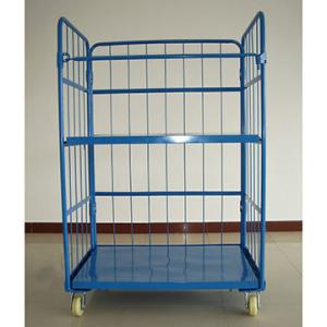 Wholesale Storage Wire Mesh Cargo Folding Container Warehouse Steel Cage Bin 500kg from china suppliers