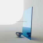 Tinted Blue Double-Coated Float Glass Silver Glass Mirror Sheet for Bathroom