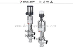 Wholesale SS316L Stainless Steel Pneumatic 2 Way Divert Seat Valve With Control Head from china suppliers