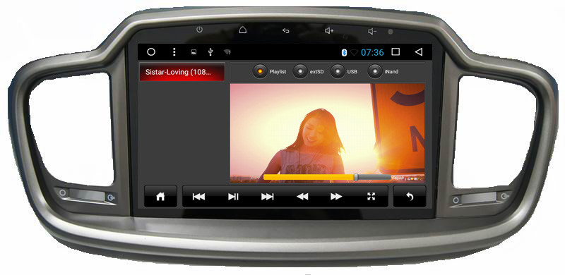 Ouchuangbo car multi media stereo 1080 video android 6.0 for Kia Sorentot with 3g wifi bluetooth gps navi