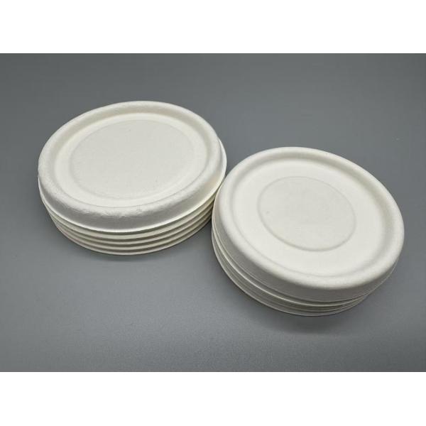 Disposable 100% Compostable Paper pulp Cup Lid 5oz Cover Disposable Lids With Cups