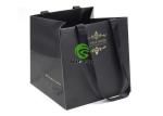 Storage Flower Ribbon Handle Gift Bags Custom Printing Strong Paper Carrier Bags