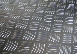 Wholesale Easy Processing Aluminum Tread Plate , Coil 5 Bar Chequered Embossed Aluminum Sheet Plate from china suppliers