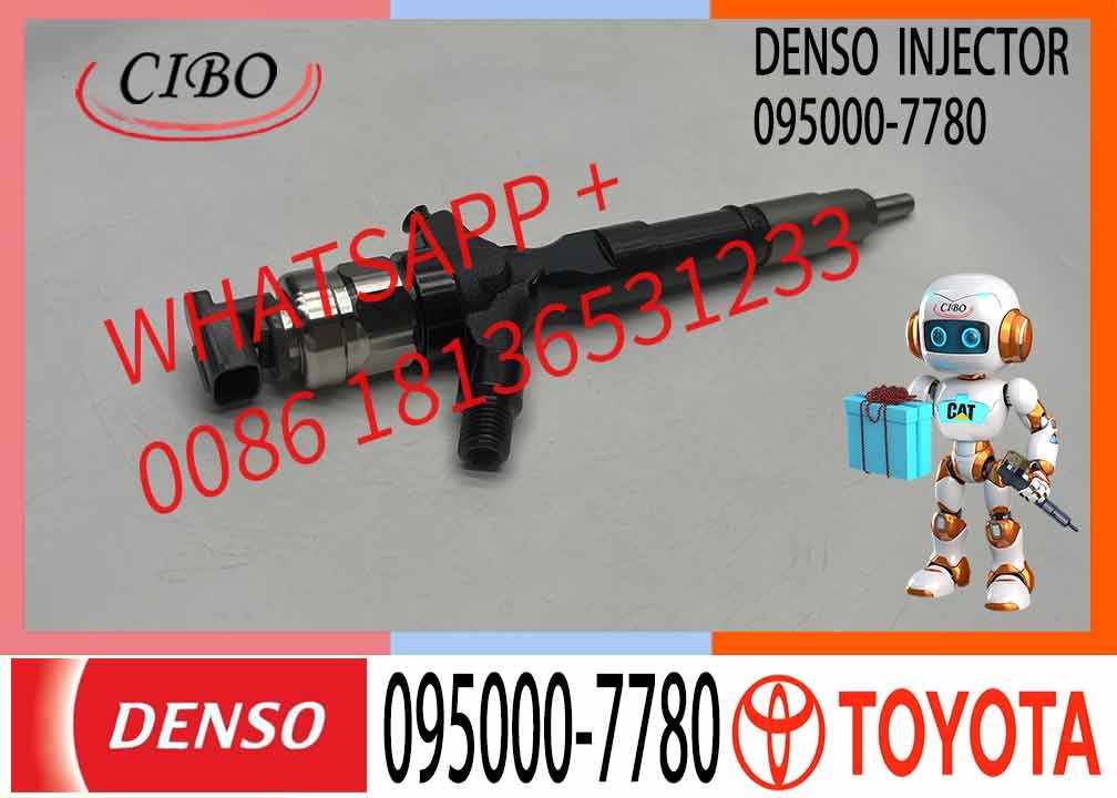 Good Quality Diesel Common Rail Fuel Injector 23670-30280 095000-7780 For TOY0TA 1KD-FTV Engine