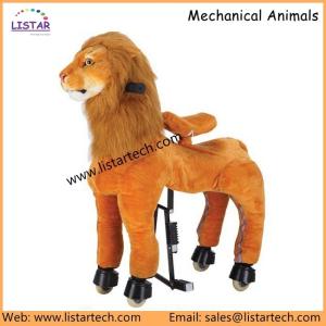 Wholesale Happy Ride on Plush Horse Toys! Cool Animal Rides Lion Ride on Pony, Kids Ride on Horse from china suppliers