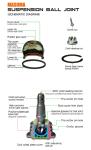 5703967ASX MB-4672 MASUMA Auto Suspension Systems Right Ball Joint for LANCER