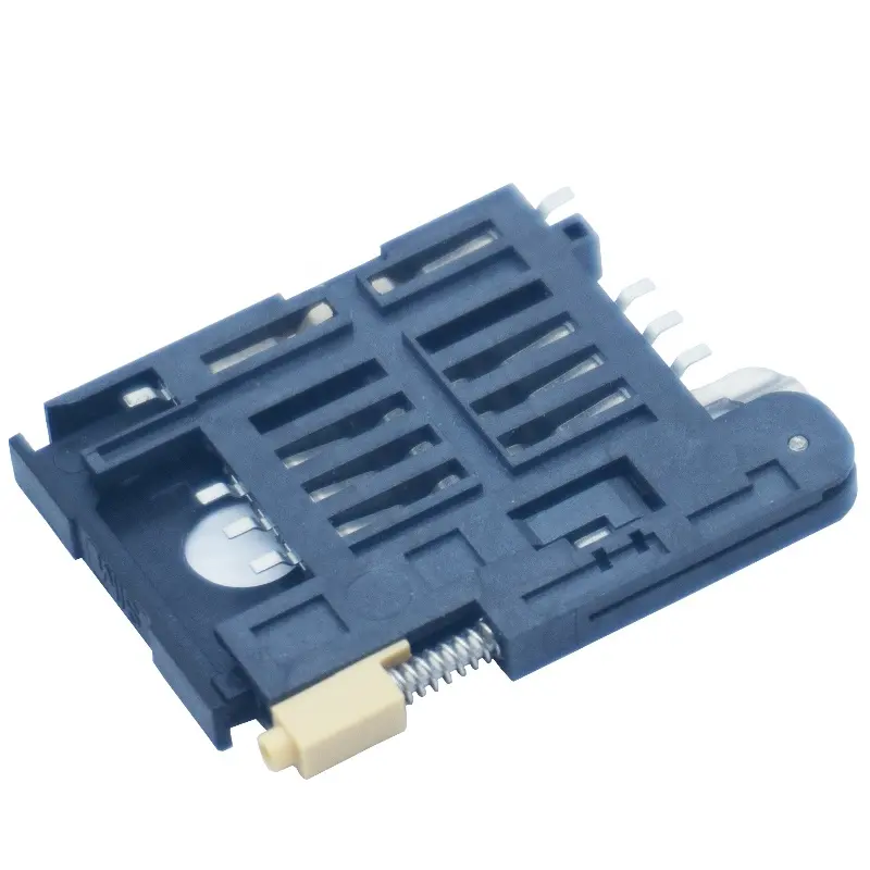 High Temperature Resistant 6pin SMT Sim Card Connector Tray Type