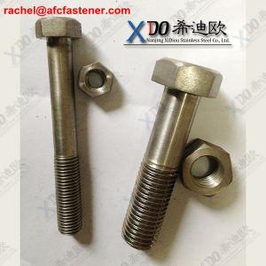 Wholesale Monel400 stainless steel heavy hex bolts UNS N04400 2.4360 copper nickle alloy from china suppliers