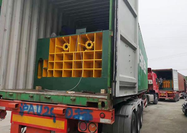 Safety Hydraulic Metal Baler Process Scrap Metal Into Rectangle Octagon