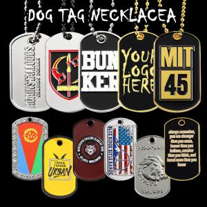 Wholesale Metal Dog Tag Necklace Pendant Stainless Steel Alloy Enamel Flag Dog ID Tags from china suppliers