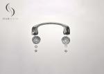 Silver Customized Color Plastic Coffin Handles Heavy Duty Resistance In 120kg